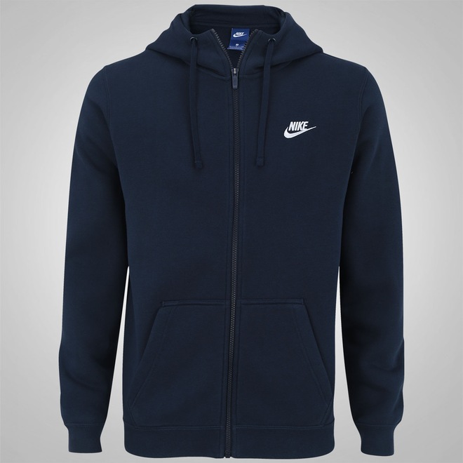 Jaqueta de Moletom com Capuz Nike Hoodie FZ FLC Club - Masculina - Foto 1