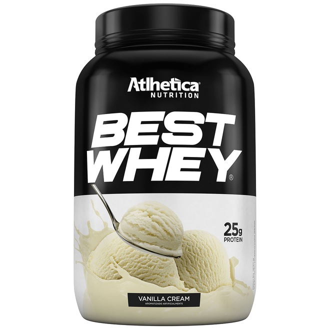 Whey Protein Atlhetica baunilha Best - 900g - Foto 1