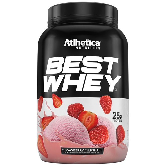 Blend Proteico Atlhetica Best Whey - Morango - 900g - Foto 1