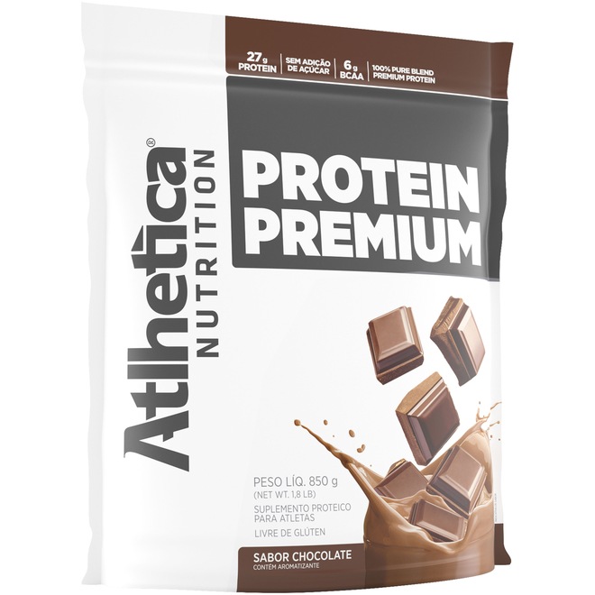 Whey Protein Atlhetica Premium - Chocolate - 850g - Foto 1