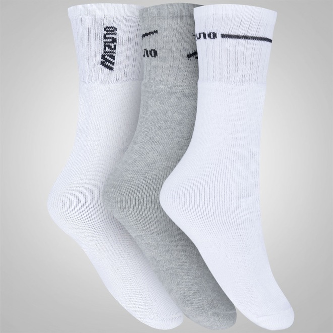 Kit de Meias Mizuno Misto com 3 Pares - Masculino - Foto 1