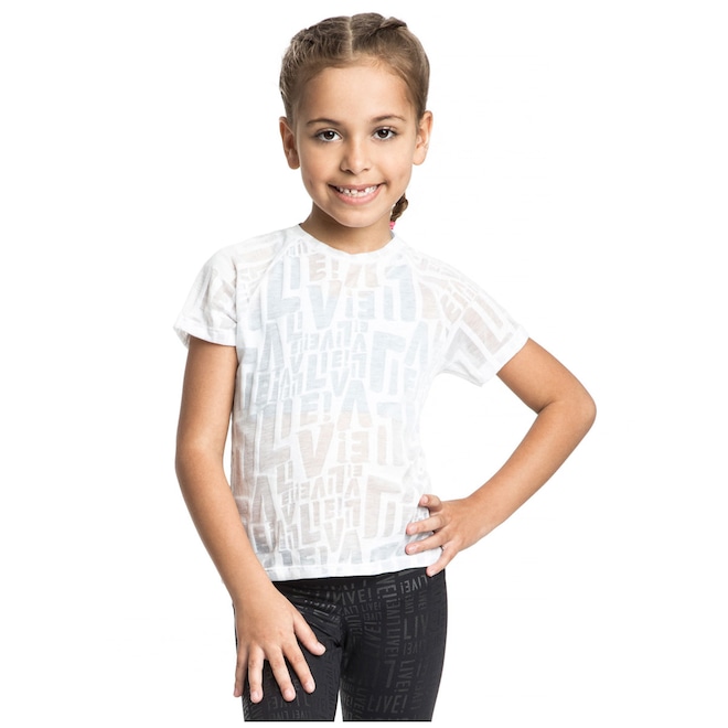 Camiseta Live See Feminina - Infantil - Foto 1
