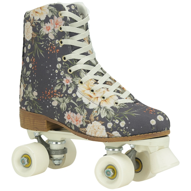 Patins 4 Rodas Retrô Farm Rio Flowers - Quad - Adulto - Foto 1