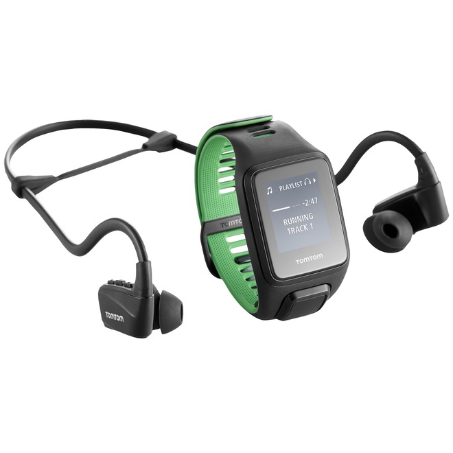 Monitor Cardíaco com GPS e Fone de Ouvido Tomtom Runner 3 Music - Foto 1