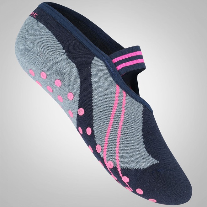 Meia de Pilates Antiderrapante Puket 8529 390 - Adulto - Foto 1