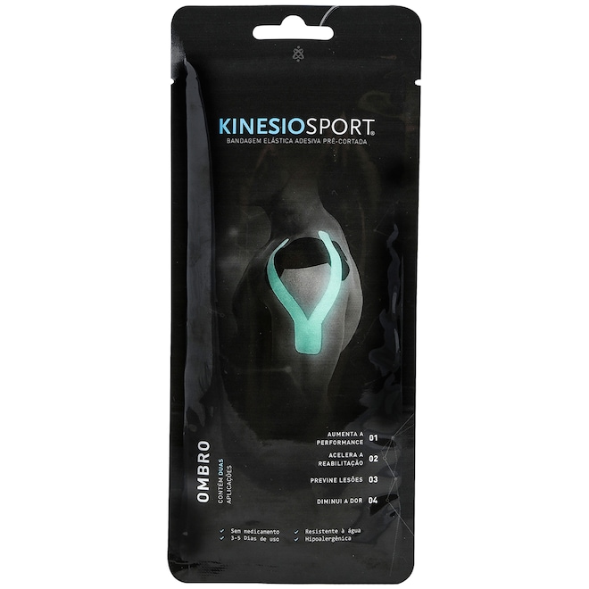 Bandagem Elástica Adesiva Pré-Cortada Kinesio Sport Ombro - Foto 1