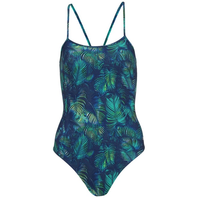 Maiô para Natação com Proteção Solar UV Oxer Tarita Folhagem - Adulto - Foto 1