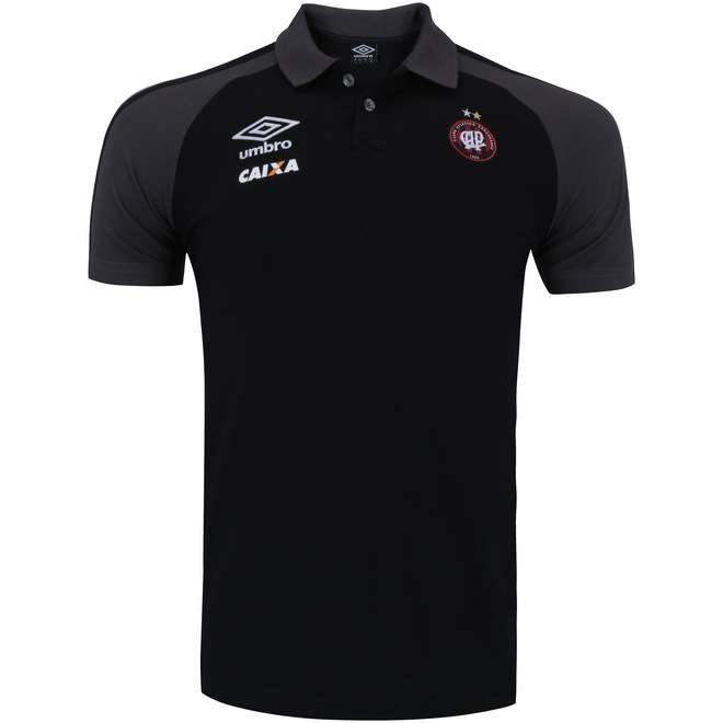 Camisa Polo do Atlético-PR Viagem 2017 Umbro - Masculina - Foto 1