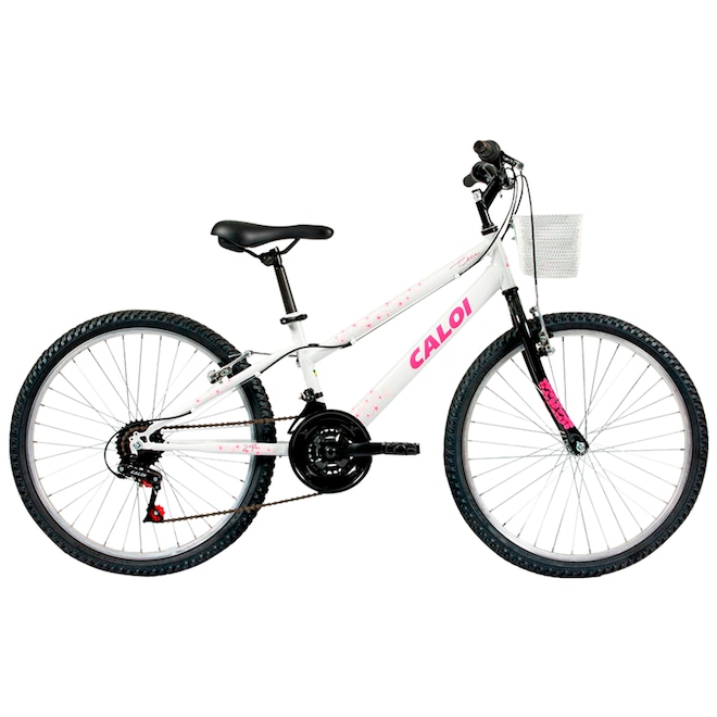 Bicicleta Caloi Ceci - Aro 24 - Freio V-Brake - 21 Marchas - Feminina - Infantil - Foto 1
