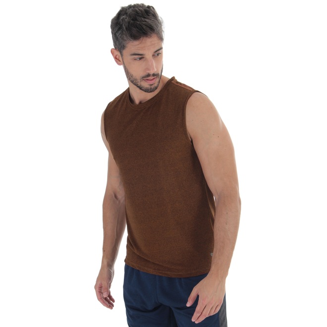 Camiseta Regata Oxer Básica Mescla - Masculina - Foto 1