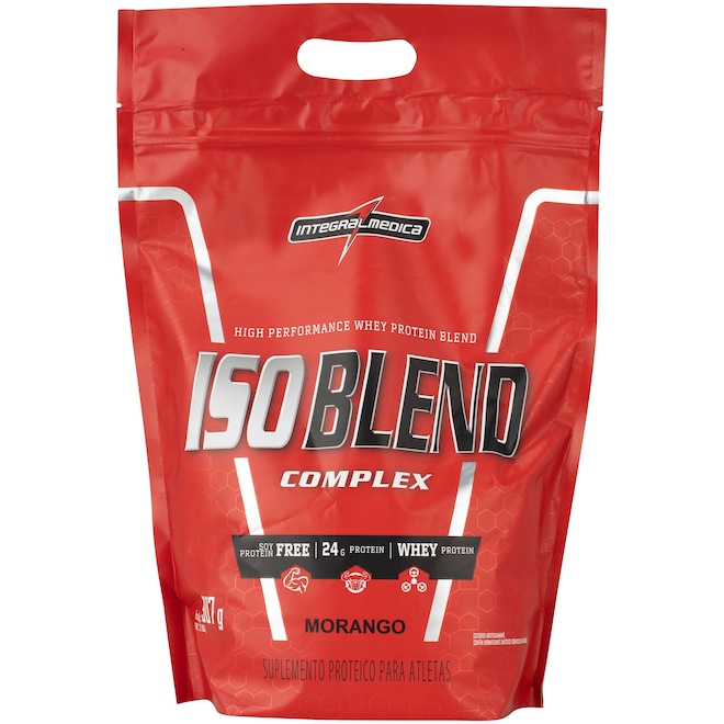 Whey Protein Integralmédica Iso Blend - Morango - 907g - Foto 1