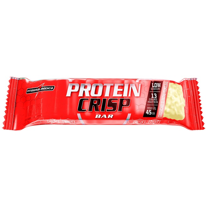 Barra de Proteína Integralmédica Protein Crisp - Frutas Vermelhas - 12 Unidades - Foto 1