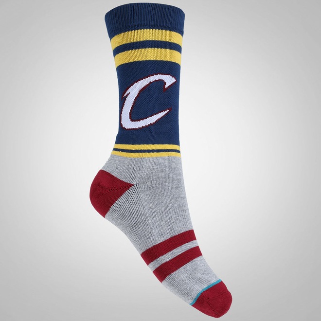 Meia Cano Alto Stance Cleveland Cavaliers City Gym - Adulto - Foto 1