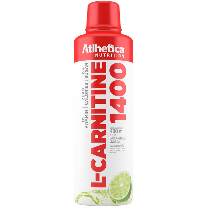 L-Carnitina Atlhetica L-Carnitine 1400 - Limão - 480ml - Foto 1