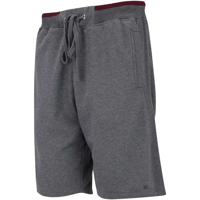Bermuda de Moletom Oxer Bicolor - Masculina - Foto 1