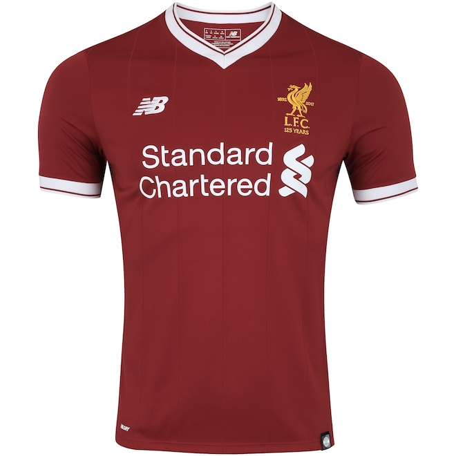 Camisa Liverpool I 17/18 New Balance - Masculina - Foto 1