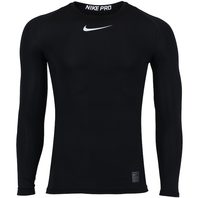 Camisa de Compressão Manga Longa Nike Pro LS - Masculina - Foto 1