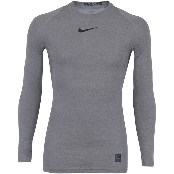 Camisa de Compressão Manga Longa Nike Pro LS - Masculina - Foto 1