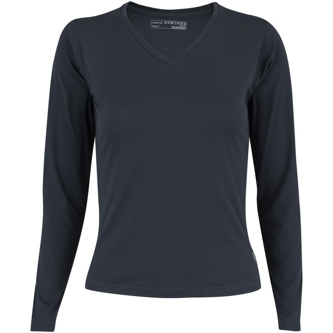 Camiseta Manga Longa com Proteção Solar UV Lupo Repelente - Feminina - Foto 1