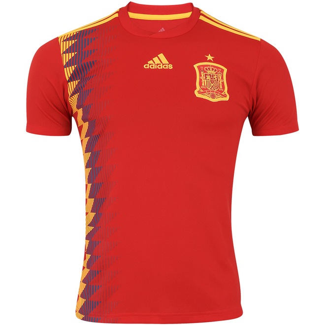 Camisa Espanha I 2018 adidas - Masculina - Foto 1