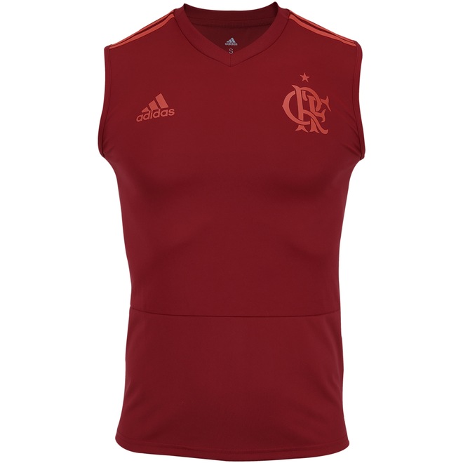 Camiseta Regata de Treino do Flamengo 2018 adidas - Masculina - Foto 1