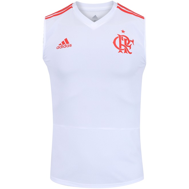 Camiseta Regata de Treino do Flamengo 2018 adidas - Masculina - Foto 1