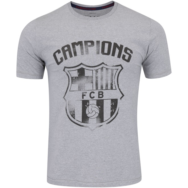 Camiseta Barcelona Brasão - Masculina - Foto 1