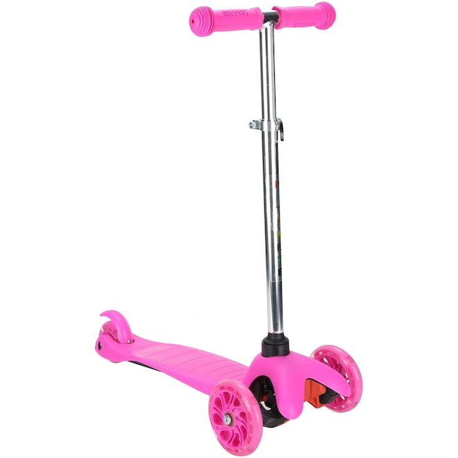 Patinete 3 Rodas Spin Roller com Luzes de Led - Infantil - Foto 1