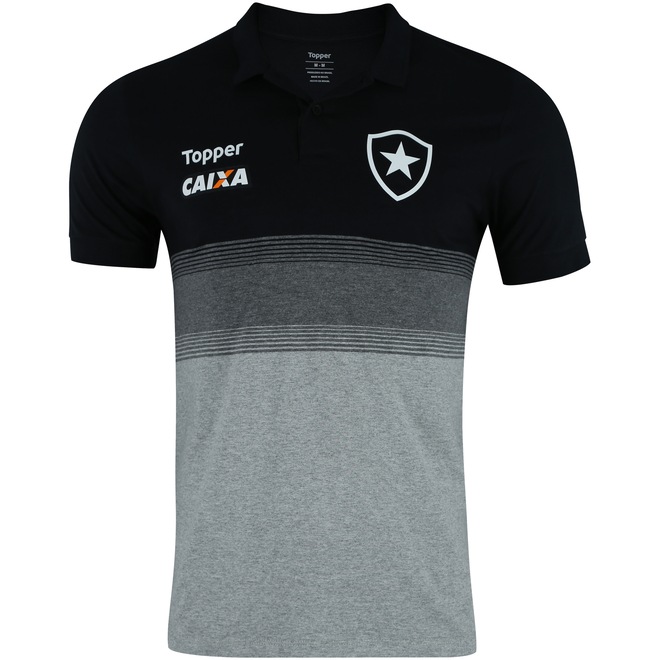 Camisa Polo do Botafogo Viagem Atleta 2018 Topper - Masculina - Foto 1