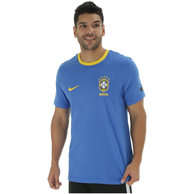 Camiseta da Seleção Brasileira 2018 Crest Nike - Masculina - Foto 2