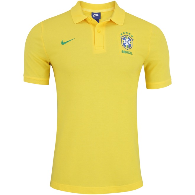 Camisa Polo da Seleção Brasileira 2018 Nike Sportswear Crew - Masculina - Foto 1