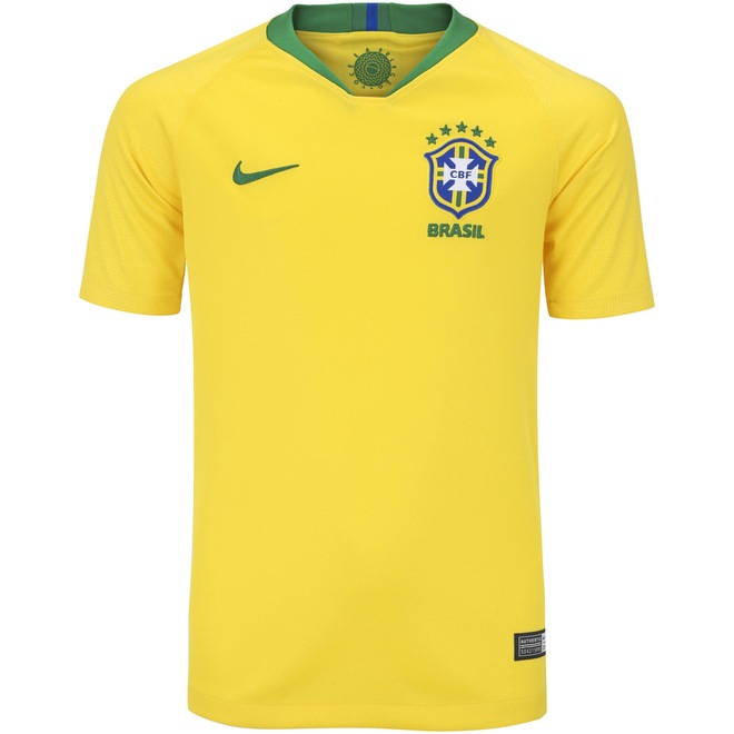 Camisa da Seleção Brasileira I 2018 Nike - Juvenil - Foto 1