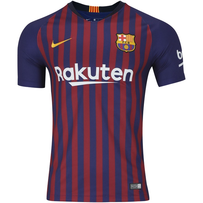 Camisa Barcelona I 18/19 Nike - Masculina - Foto 1