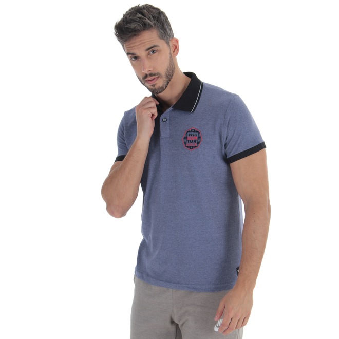 Camisa Polo Fatal Estampada 18107 - Masculina - Foto 1