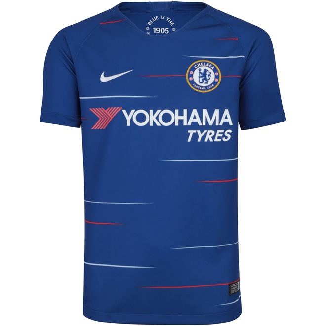 Camisa Chelsea I 18/19 Nike - Infantil - Foto 1