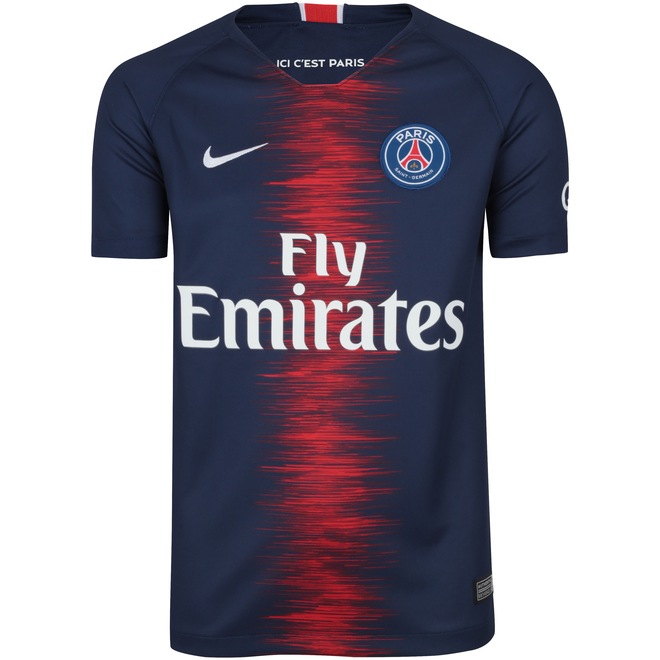 Camisa PSG I 18/19 Nike - Infantil - Foto 1