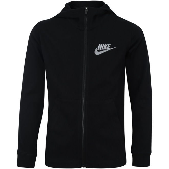 Jaqueta de Moletom com Capuz Nike Hoodie FZ JSY - Infantil - Foto 1