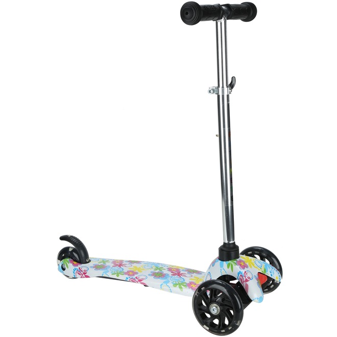 Patinete 3 Rodas Spin Roller Estampa Girl com Luzes de Led - Feminino - Infantil - Foto 1