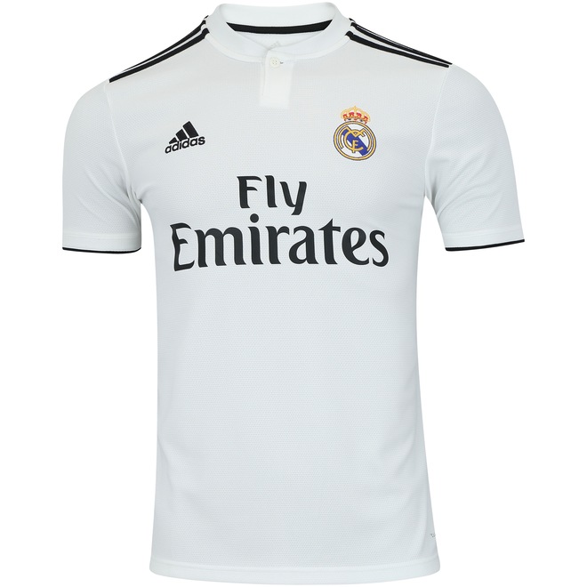 Camisa Real Madrid I 18/19 adidas - Masculina - Foto 1
