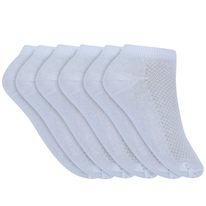 Kit de Meias Sapatilha Oxer Basic com 6 Pares - 34 a 38 - Adulto - Foto 1