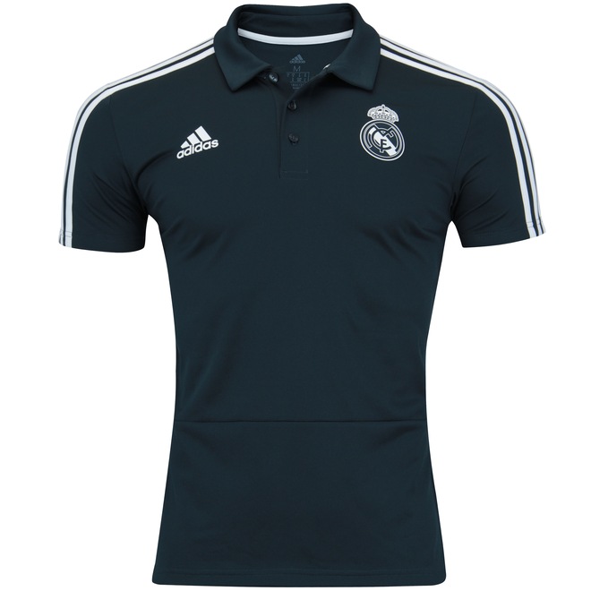 Camisa Polo Real Madrid 18/19 adidas - Masculina - Foto 1