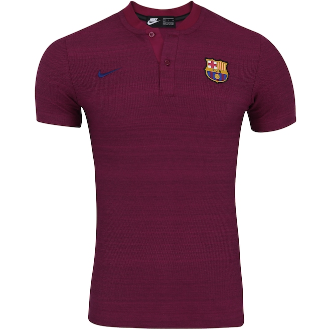 Camisa Polo Barcelona Piquet Authentic 18/19 Nike - Masculina - Foto 1