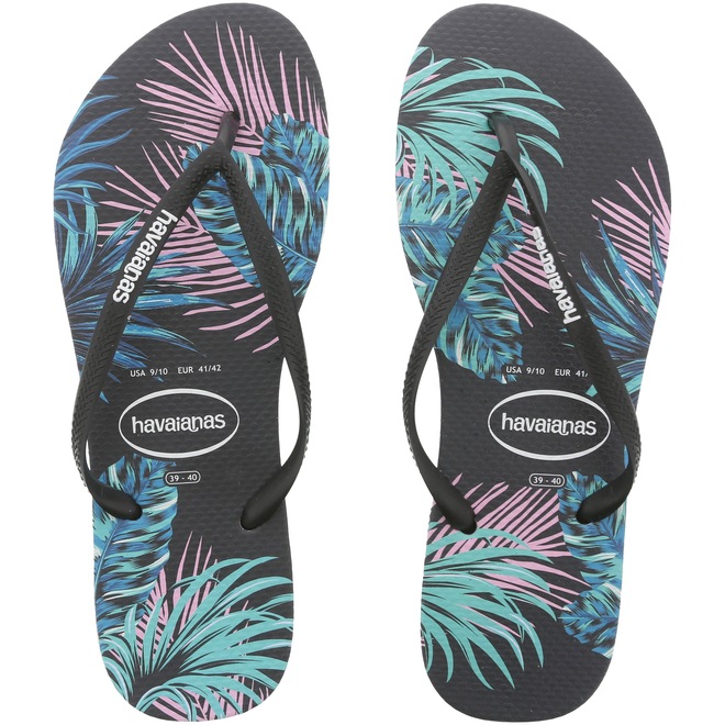 Chinelo Havaianas Slim Tropical Floral - Feminino - Foto 1