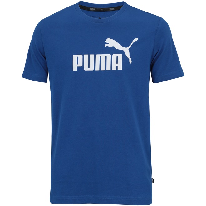Camiseta Puma Manga Curta Essentials Logo - Masculina - Foto 1