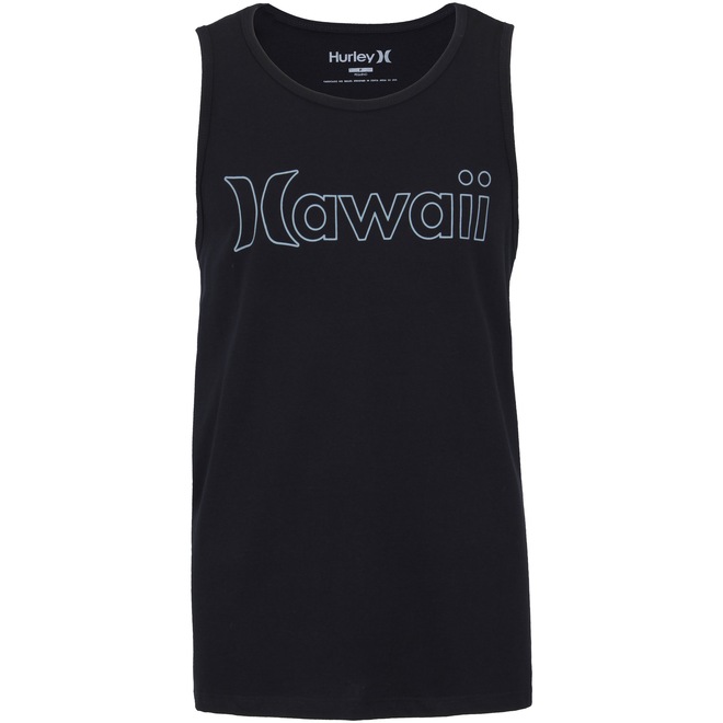 Camiseta Regata Hurley Hawaii Outline - Masculina - Foto 1