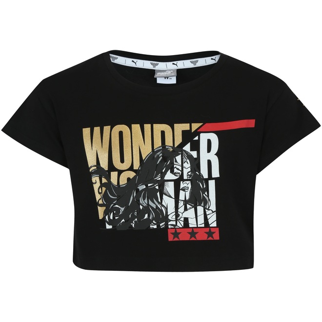 Camiseta Puma Mulher Maravilha Tee - Infantil - Foto 1
