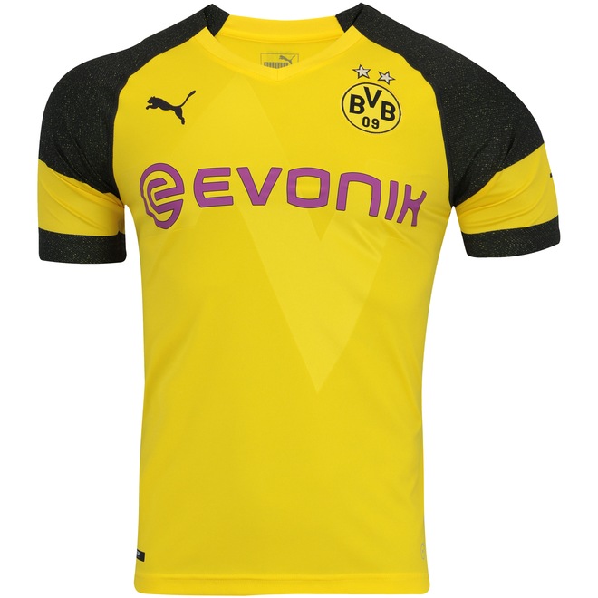 Camisa Borussia Dortmund I 18/19 Puma - Masculina - Foto 1