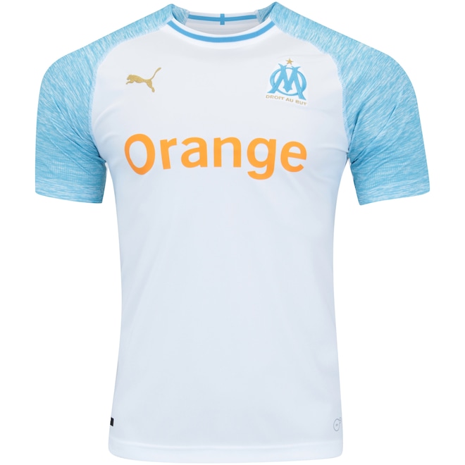 Camisa Olympique de Marseille I 18/19 Puma - Masculina - Foto 1