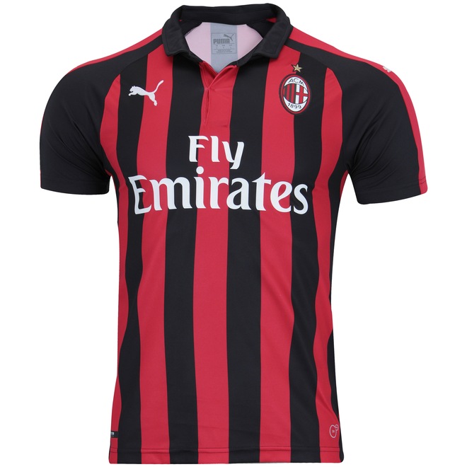 Camisa Milan I 18/19 Puma - Masculina - Foto 1