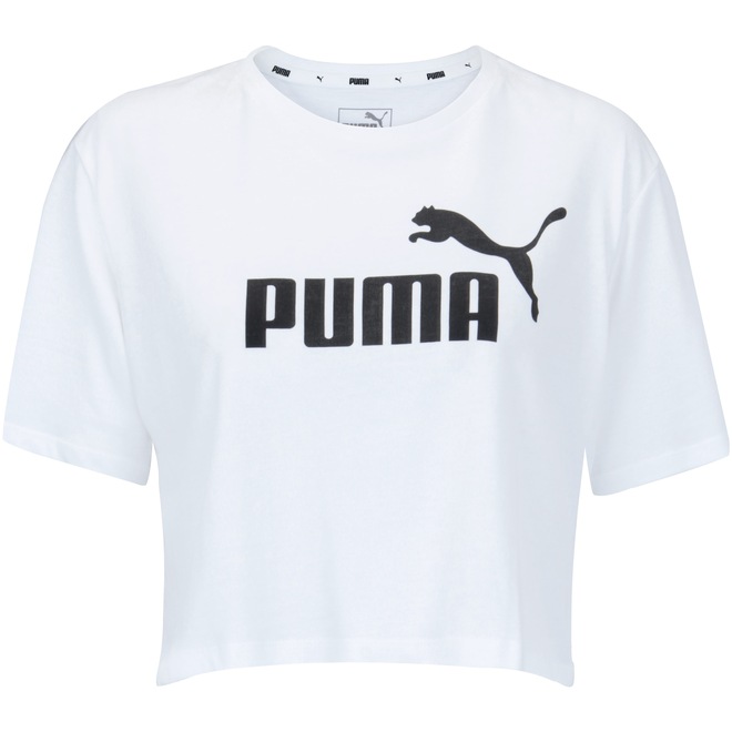 Blusa Cropped Puma Elevated Essentials Tee - Feminina - Foto 2